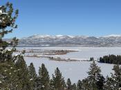 Views from the Buckeye Winter Trail Buckeye Winter Trail overlooking a wintery Bridgeport Valley